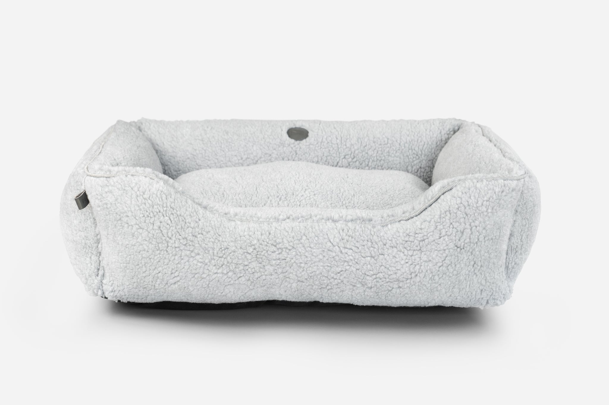 Furry Sleeper Dog Bed Gray