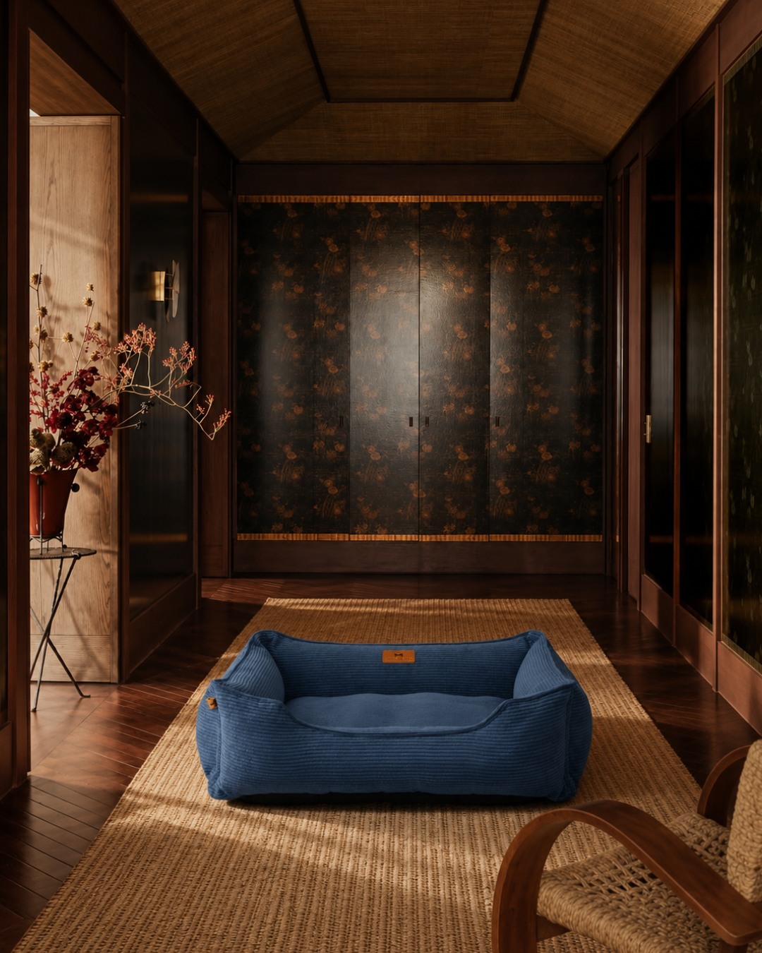 Chester & Lee | Fancy Corduroy Sleeper Dog Bed