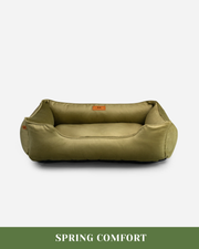 Chester & Lee | Vibrant Velvet Sleeper Dog Bed Olive