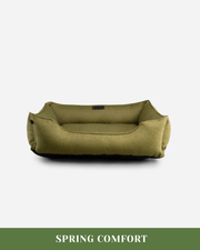 Chester & Lee | Cotton Sleeper Dog Bed Olive