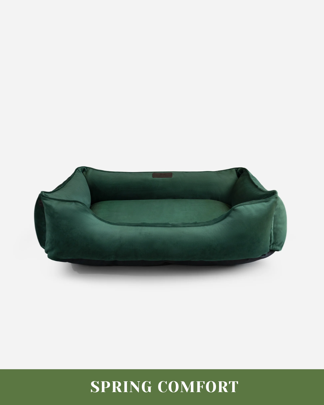 Chester & Lee | Classic Velvet Sleeper Dog Bed Green