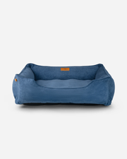Chester & Lee | Fancy Corduroy Sleeper Dog Bed Blue