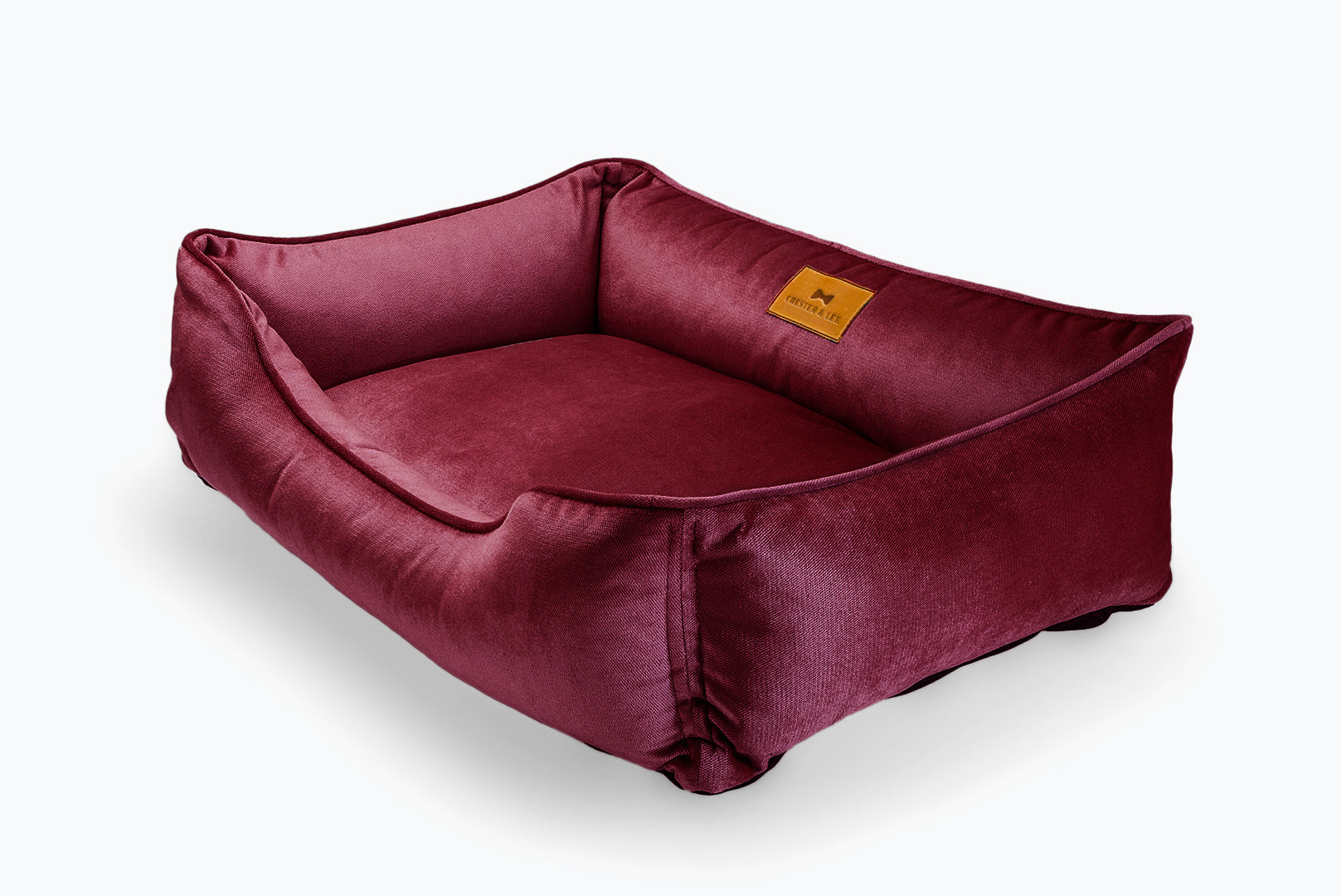 Vibrant Velvet Sleeper Dog Bed