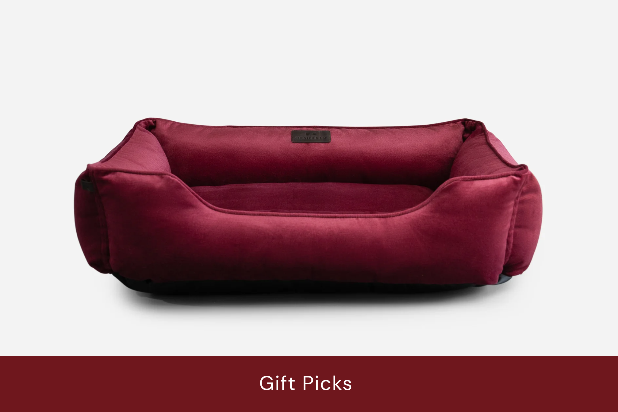 Vibrant Velvet Sleeper Dog Bed Wine