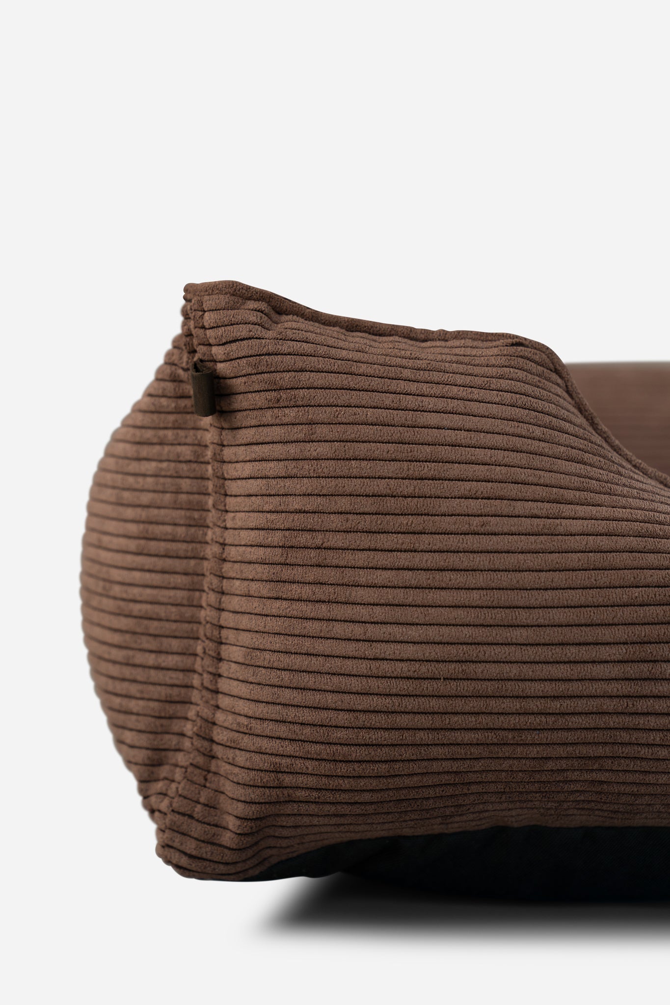 Fancy Corduroy Sleeper Dog Bed Brown