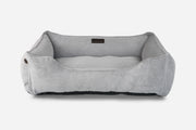 Fancy Corduroy Sleeper Dog Bed Gray