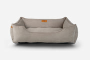 Fancy Corduroy Sleeper Dog Bed Taupe